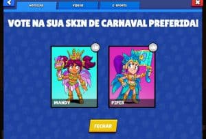 Skin De Carnaval No Brawl Stars Piper Ou Mandy Vote Agora Brawl